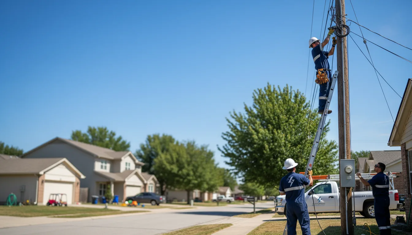 Residential electrician providing installation services in Lake Zurich, IL